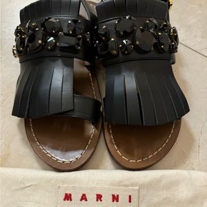 Black Marni sandals size 38